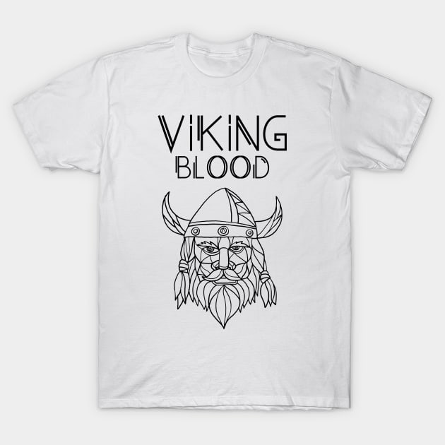 Viking Blood - abstract portrait T-Shirt by RIVEofficial